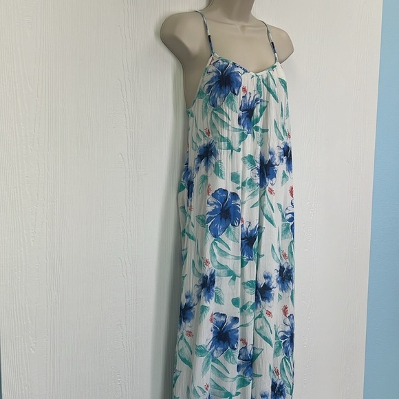 Roxy - Lockout Point Floral Pattern Spaghetti Strap Lined Maxi Dress Size XS - Picture 3 of 12